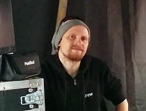 Timm unser Tontechniker und die gute Seele der Band